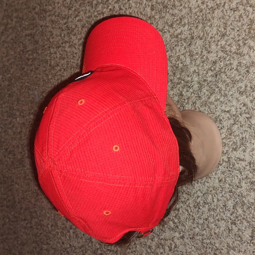 Ping Stitched Patch Red Golf Runner Strapback Hat… - image 7